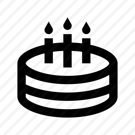 Birthday Cake Dessert Sweet Six Line preview