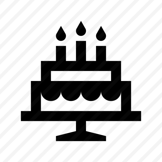 Birthday Cake Dessert Sweet Two Line preview