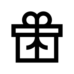 Birthday Gift Present Box One Line icon