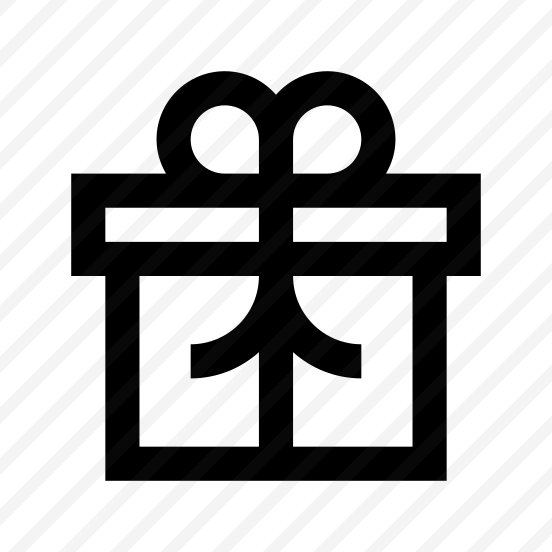 Birthday Gift Present Box One Line preview