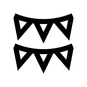 Garland Pendants Icon Symbol Vector icon