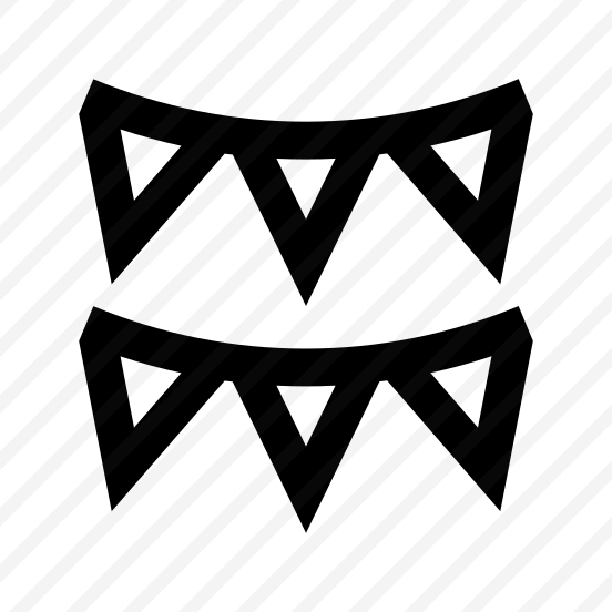 Garland Pendants Icon Symbol Vector preview