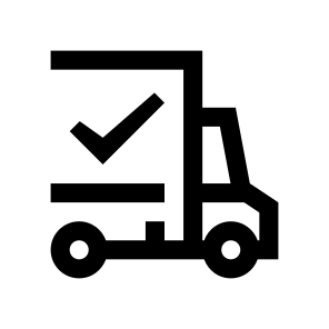 Transport Delivery Vehicles Truck Lorry Commercial Vehicle Freight Car Check Confirmation Order icon