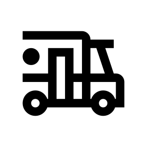 Transport Delivery Vehicles Truck Lorry Commercial Vehicle Freight Car Five icon