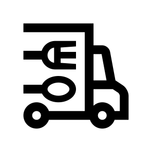 Transport Delivery Vehicles Truck Lorry Commercial Vehicle Freight Car Food Two icon
