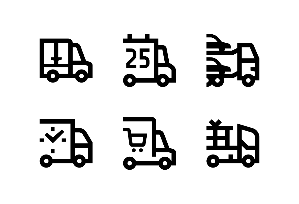 Delivery Vehicles Large Set Preview