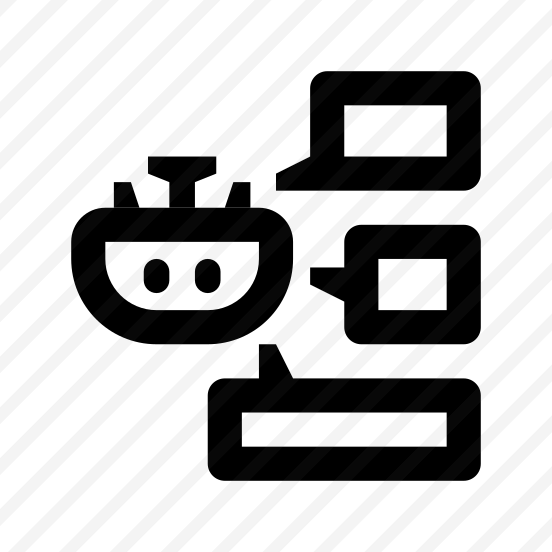 Bot Assistant Chat Communication One Line preview