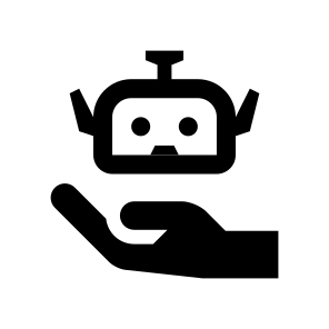 Bot Assistant Development Creation Line icon