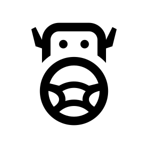 Bot Assistant Driving Piloting Line icon
