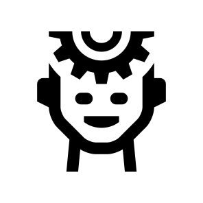 Bot Assistant Settings Control Two Line icon