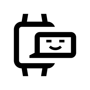 Bot Assistant Smart Watch Message Line icon