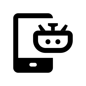 Bot Assistant Smartphone Mobile Line icon