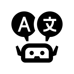 Bot Assistant Translator Languages Line icon