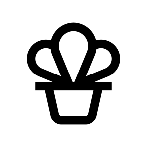 Flower Plant Herb Cactus Icon icon