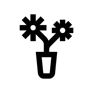 Flower Plant Herb Pot Flowers Three icon