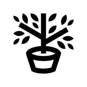 Garden Plant Shrub Bush Leaves Pot icon