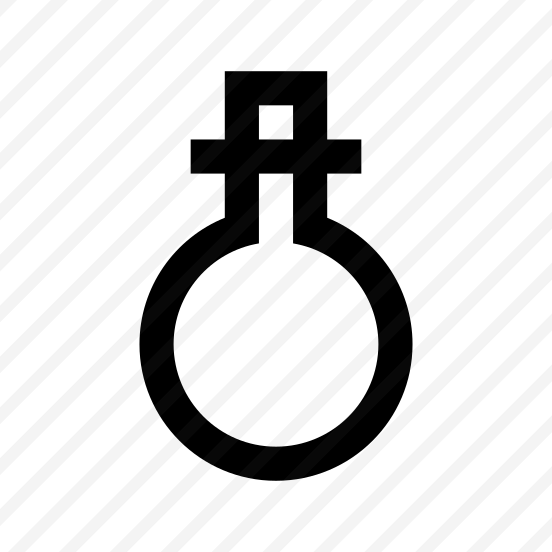 Cosmetics Flask Icon Symbol Vector preview
