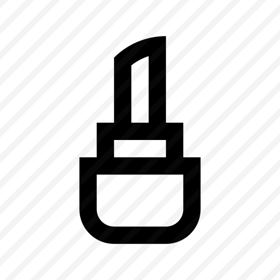 Cosmetics Lipstick Icon Symbol Vector preview