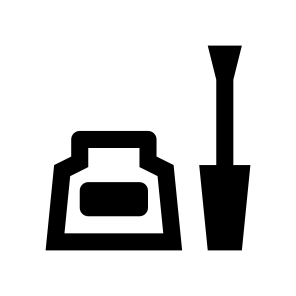 Cosmetics Nail Polish Icon Symbol icon