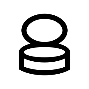 Cosmetics Powder Icon Symbol Vector icon