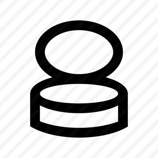 Cosmetics Powder Icon Symbol Vector preview