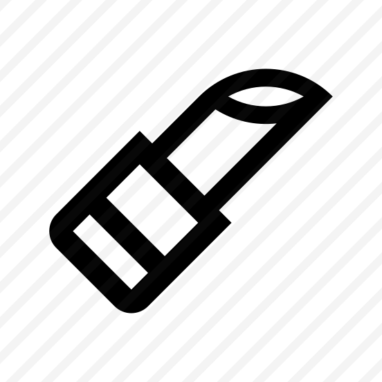 Lipstick Cosmetics Icon Symbol Vector preview