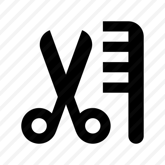 Scissors Comb Barbershop Icon Symbol preview