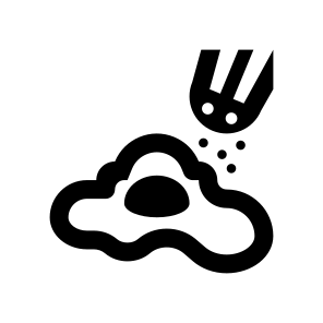 Chicken Egg Fried Yolk Icon icon