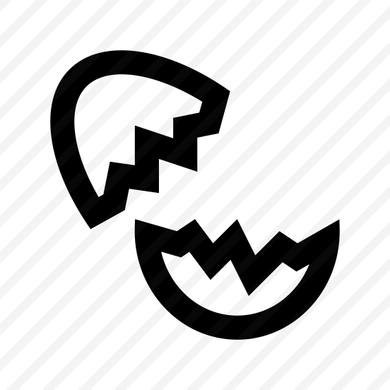 Chicken Egg Shell Broken Icon preview