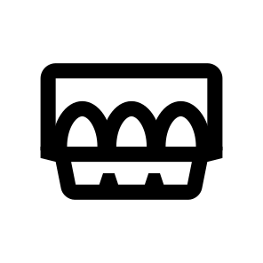 Chicken Egg Tray Dozen Five icon