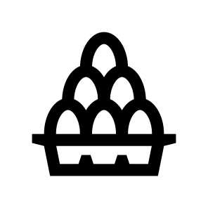 Chicken Egg Tray Dozen Three icon
