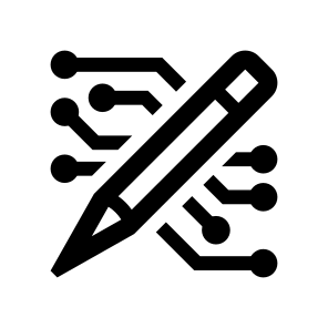 Ai Image Picture Art Generator Machine Learning Tool Creator Pencil icon