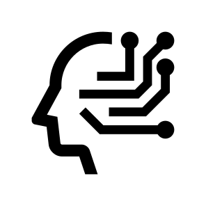 Ai Robot Bot Cyborg Droid Machine Learning Profile Humanoid Deep icon
