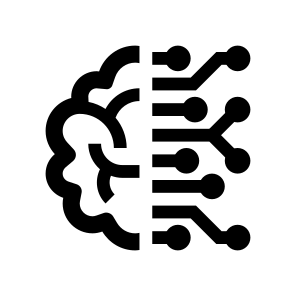 Brain Ai Machine Learning Neurology Deep Digital Transformation Cyber icon