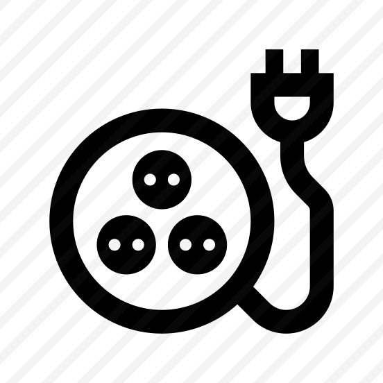Electricity Extension Cord Electric Socket Electrical Wire Power Plug Energy Connection Connector Multiple Charger Round preview