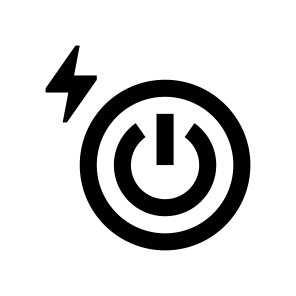 Electricity Power Button Shutdown Lightning Start icon