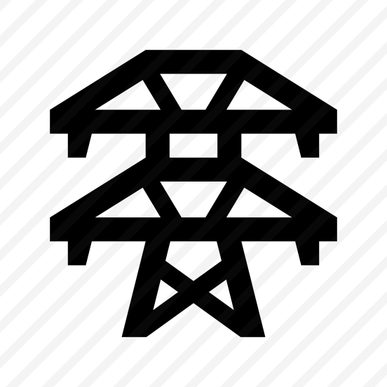 Electricity Power Line Electric Wires High Voltage Powerline Wire Cable Tower Supply Pole Pylon Station Distribution Generator Network Current Infrastructure Two preview