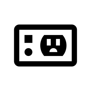 Electricity Socket Plug Two Zero Power icon