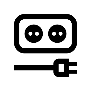 Living Room Electricity Power Socket Electrical Cable icon