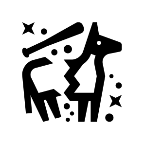 Pinata Donkey Broken Crushed Cinco De Mayo Three icon