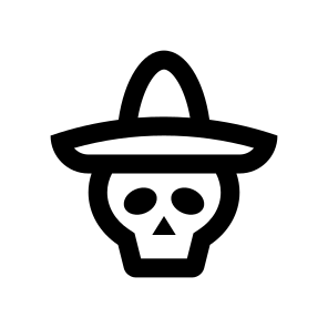 Skull Sombrero Mexican Hat Cinco De Mayo Four Zero icon
