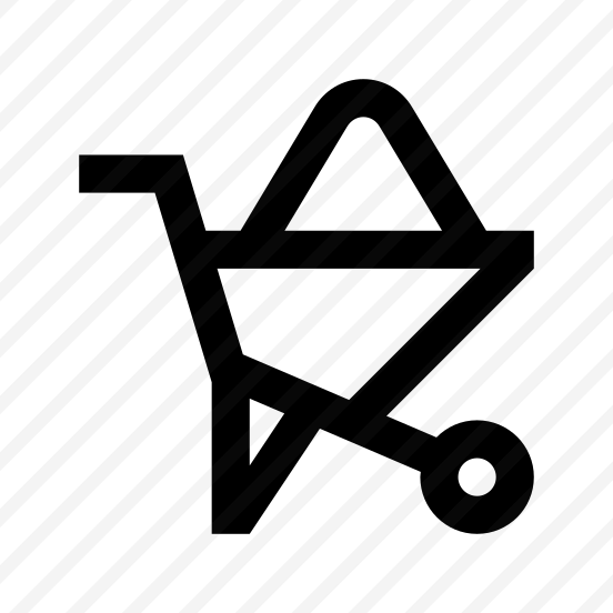 Barrow Wheel Construction Icon Symbol preview