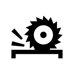 Construction Circular Saw Woodworking Metalworking Cutting icon