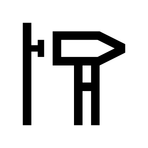 Construction Hammer Nail Wall Icon icon