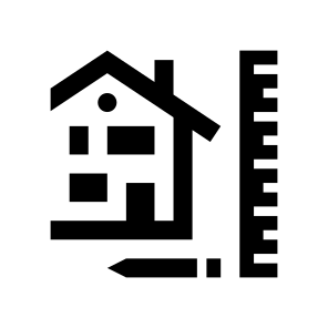 Construction House Building Engineering Drawing Project Pencil Ruler icon