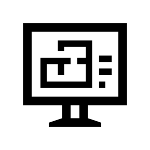 Construction Scheme Engineering Project Monitor Computer Pc icon
