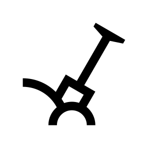 Construction Shovel Digging Two Icon icon