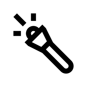 Flashlight Tool Icon Symbol Vector icon