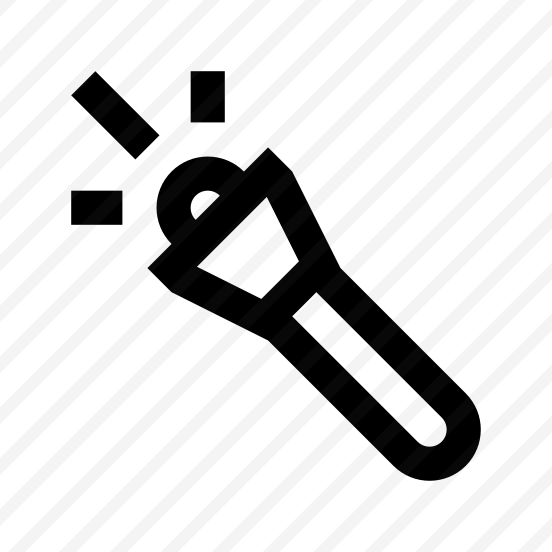 Flashlight Tool Icon Symbol Vector preview