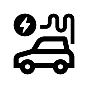 Ev Car Electric Auto Charging Cable Electricity One icon